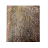 Chinese Flower Birds Carving Rectangular Shape Box Ink Stone Inkwell Pad JK336S
