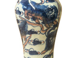 Chinese foo dog artwork vase