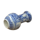 vintage style blue white vase
