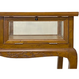 Oriental Craw Legs Rectangular Glass Top Console Display Table Counter cs7676