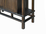 Chinese Brown Stain Altar Point Edge Narrow Slim Side Table Cabinet cs7789S