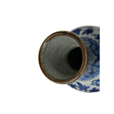 Oriental Blue White Crackle Base Phoenix Porcelain Art Vase JK281S