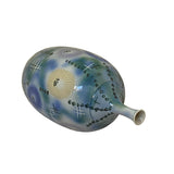 Artistic Pastel Flower Pattern Porcelain Round Long Narrow Mouth Vase ws3538S