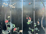 Vintage Chinese Coromandel Lacquer Court House Theme 8 Panel Screen ws4291S