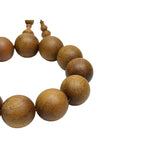 Chinese Brown Sandalwood Beads Hand Rosary Praying Bracelet ws4874S