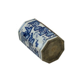 Chinese Blue White Porcelain Hexagon Gourd Graphic Small Vase ws4903S