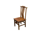 Oriental Modern Yoke High Back Bars Backrest Accent Side Chair ws4950S