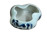 Tiny Small Blue White Oriental Abstract Graphic Porcelain Container ws5058S