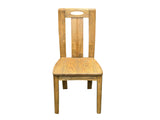 Oriental Light Wood Rough Grain Rectangular Dining Table 4 Chairs Set ws4932S