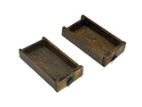 39" Distressed Vintage Chinese Carving Point Edge Chest Table Stand GB104S