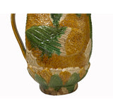 Chinese Tri-Color San Cai Glaze Ceramic Mythical Bird Vase Jar Display ws3864S