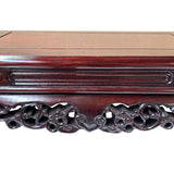 17" Reddish Brown Wood Rectangular Dragon Crawl Legs Display Stand Riser ws4198S