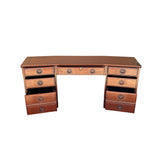 Oriental Brown Rosewood Drawers Base Plank Top Office Writing Desk ws4731S