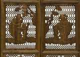 Chinese Scholars Student Motifs Wood Wall Panel Window Screen ws5070S