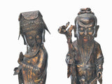 Chinese Vintage Bronze Metal SanXing ( 3 Deities ) Fu Lu Shou Statue Set cs7776S