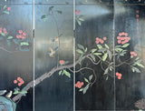 Vintage Chinese Coromandel Lacquer Court House Theme 8 Panel Screen ws4291S