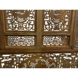 Chinese Cow Ox Cranes Motifs Wood Wall Panel Window Screen ws5024S