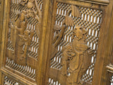 Chinese Scholars Student Motifs Wood Wall Panel Window Screen ws5070S