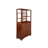asian curio cabinet wood