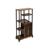 brown rosewood display furniture