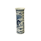oriental cylinder shape porcelain art vase