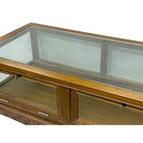 Oriental Craw Legs Rectangular Glass Top Console Display Table Counter cs7676