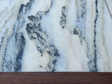 Vintage Chinese Square Marble Top 2 Stools Tea Table Set cs7828S