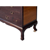 Chinese Brown Light Bamboo Strips Drawers Dresser Cabinet ws3268S