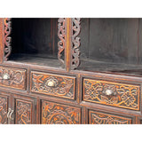 Chinese Vintage Relief Carving Long Shrine Altar Table Cabinet cs7670S