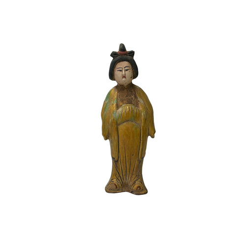 vintage Chinese ceramic lady statue oriental decor