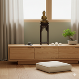 4.75" Dark Brown Scroll Pattern Square Tall Slim Wood Display Stand Riser st1058BS