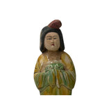 handcrafted Chinese porcelain lady figure display art