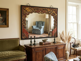 carved wood frame mirror