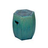 bamboo theme ceramic garden stool accent furniture