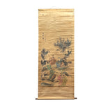 Chinese Ink Brush Seven Sages of the Bamboo Grove Scroll Painting Wall Art jk251S