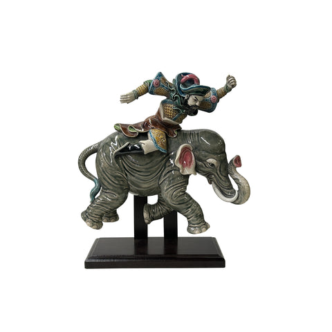 vintage-chinese-ceramic-color-roof-tile-warrior-elephant-art-figure-on-stand
