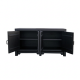 large 4 door storage cabinet wood