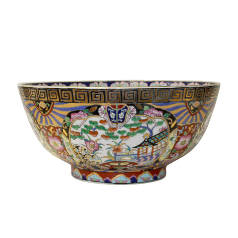 chinese ceramic color mix large bowl