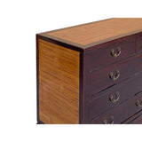 Chinese Brown Light Bamboo Strips Drawers Dresser Cabinet ws3268S