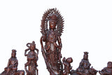 A Heavenly Gathering Statue 18 Arhat Inviting Guanyin Bodhisattva For Wisdoms Lecture n399S