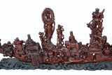 A Heavenly Gathering Statue 18 Arhat Inviting Guanyin Bodhisattva For Wisdoms Lecture n399S