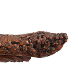 Exquisite Carved Bamboo Curved Boat Depicting the 18 Lohan Arhats ws1391S
