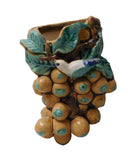 ceramic grapes wall vase