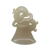 white jade dragon ax pendant