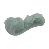 Chinese Jade Tabletop Figure With Zodiac Dragon And Pixie On Luyi Platform vs963NS