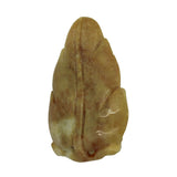 Hand Crafted Jade Pendant Yellow And White Cicada Zen Ornament Figure k173NS