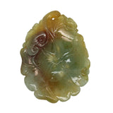 jade pendant fish on lotus leaf