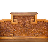 Chinese Huali Rosewood Dragon Carving Emperor Throne Style Armchair cs6981S