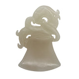 white jade dragon ax pendant