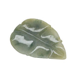 Hand Carved Detail Green Color Natural Jade Grape Fruit On Leaf Pendant n516S